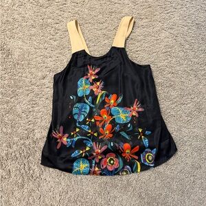 Syrians Vibrant Floral Tank Top Small